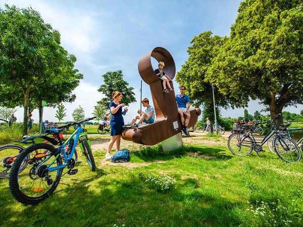 Kunstwerke entlang der Maas in Beesel