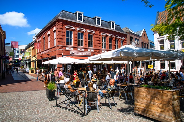 Full terrace at the Bazaar in Weert